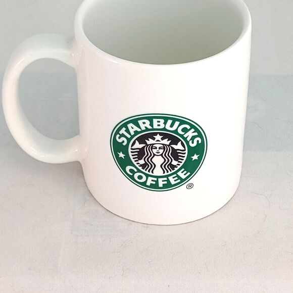 Starbucks Coffee Mug 2004 White 12 oz – Classic Two-Sided Siren Logo Cup - Picture 1 of 6